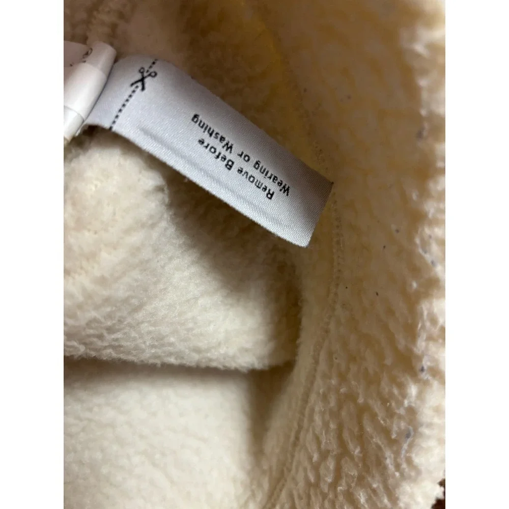 JCrew comfy cozy plush Sherpa 1/4 zip popover with 2‎ pockets size S